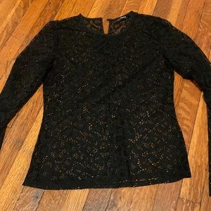 Lace long sleeve top